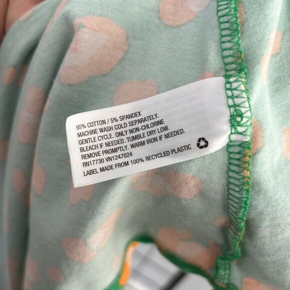 Tabitha Brown x Target Vibrant Green Sleeveless Dress w/Orange Cheetah Print EUC - Picture 5 of 7